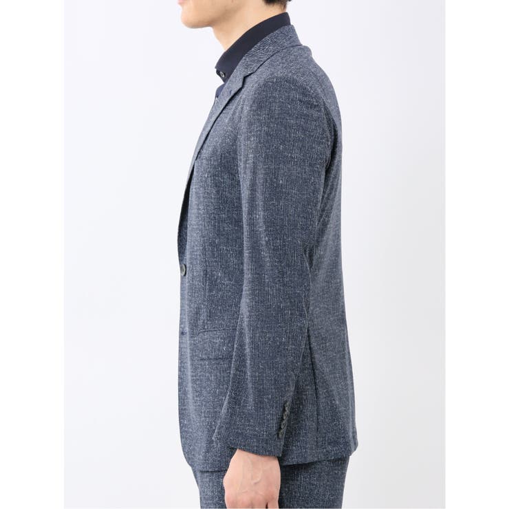 TechCool スリムフィット 2ボタン ジャケット 紺(セットアップ可能) | TAKA-Q MEN | 詳細画像7 
