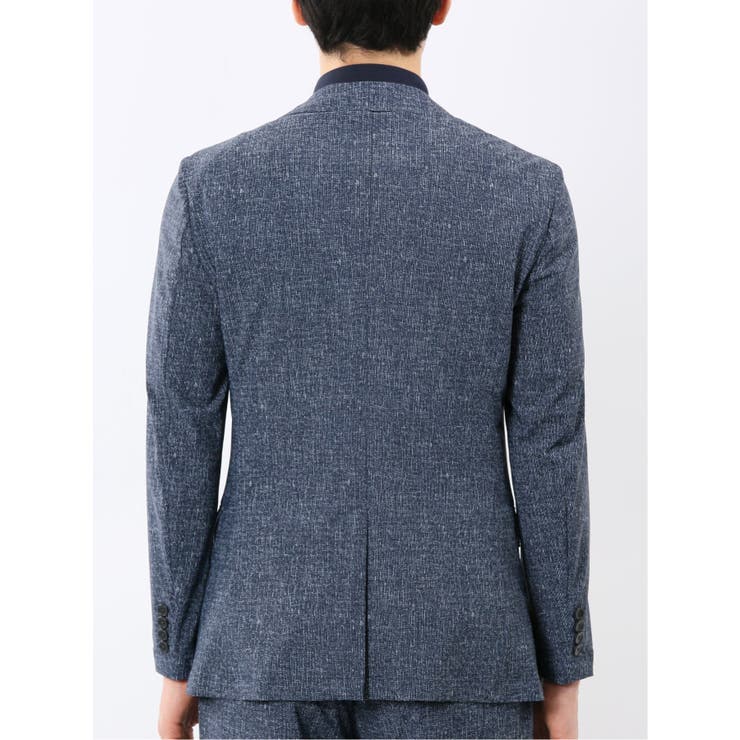 TechCool スリムフィット 2ボタン ジャケット 紺(セットアップ可能) | TAKA-Q MEN | 詳細画像8 