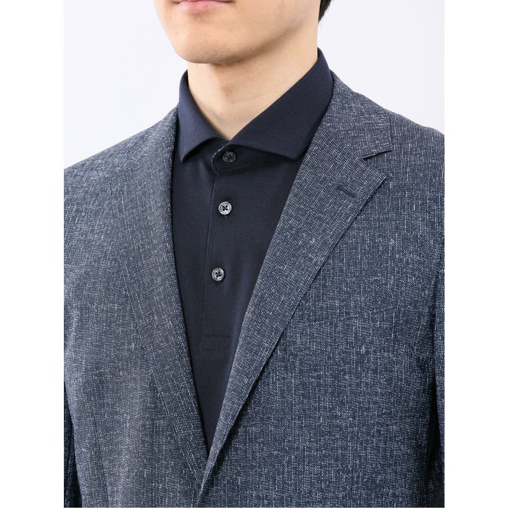 TechCool スリムフィット 2ボタン ジャケット 紺(セットアップ可能) | TAKA-Q MEN | 詳細画像9 