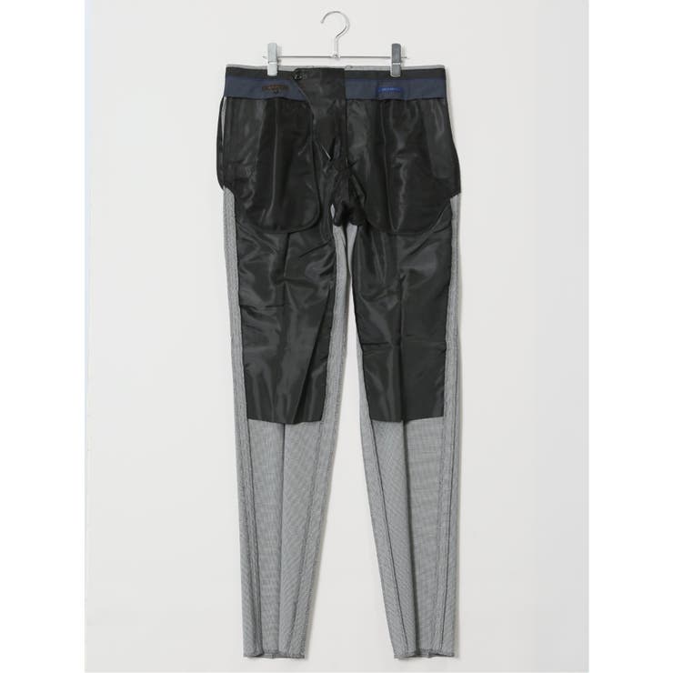 軽量メッシュ スリムフィット ノータックパンツ 千鳥(セットアップ可能) | TAKA-Q MEN | 詳細画像11 