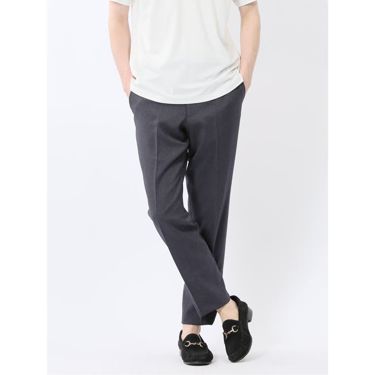 軽量メッシュ レギュラーフィット ノータックパンツ | TAKA-Q MEN | 詳細画像1 