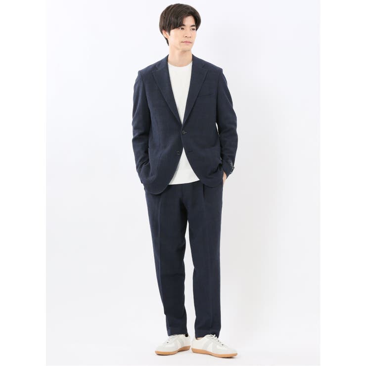 ウール混サッカー ツータックスラックス(セットアップ可能) | TAKA-Q MEN | 詳細画像18 