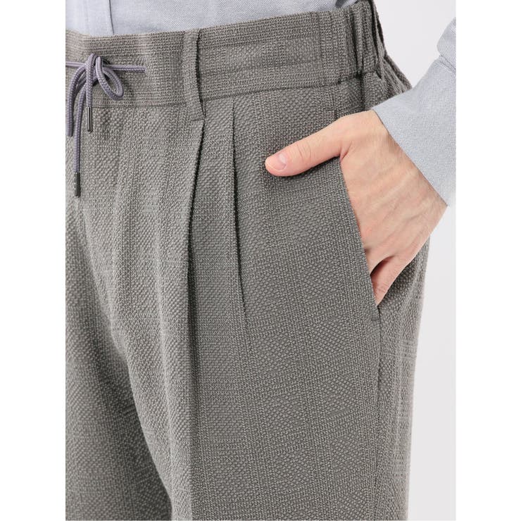 ウール混サッカー ツータックスラックス(セットアップ可能) | TAKA-Q MEN | 詳細画像9 