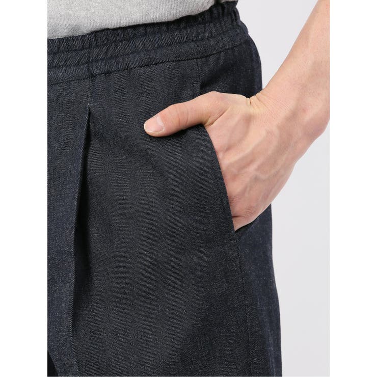カイハラ デニム ワンタック キャロットパンツ(セットアップ可能) | TAKA-Q MEN | 詳細画像9 