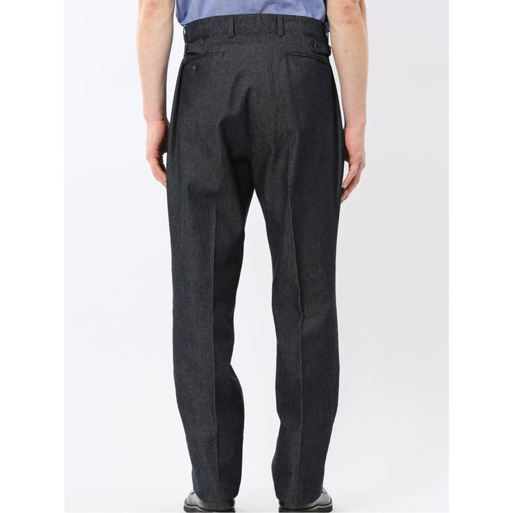 カイハラ デニム ツータック トラウザーパンツ(セットアップ可能) | TAKA-Q MEN | 詳細画像8 