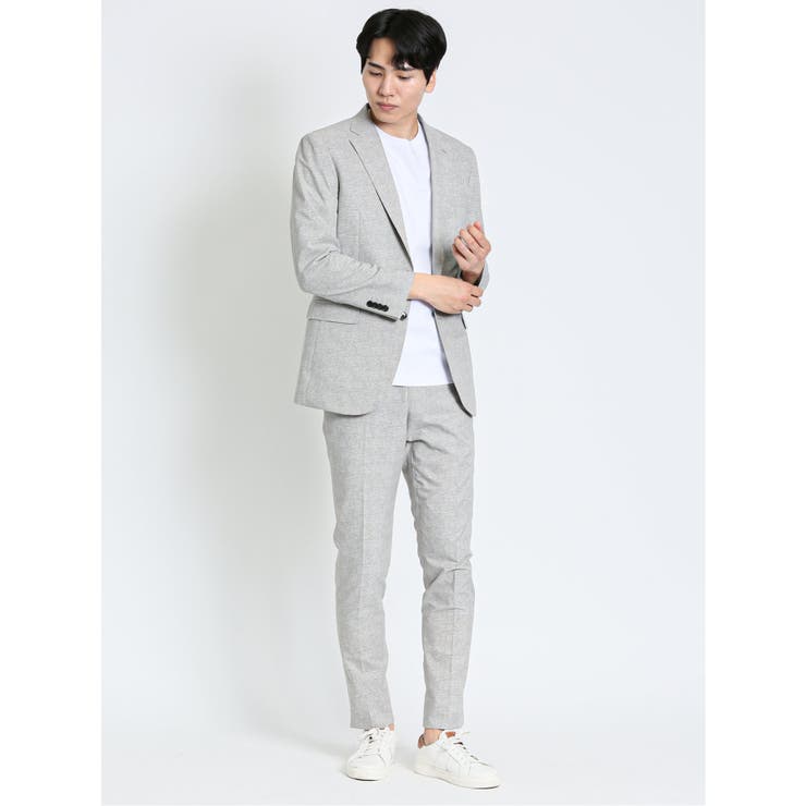 クールドッツ ストレッチ スリムフィット ノータックパンツ(セットアップ可能) | TAKA-Q MEN | 詳細画像13 