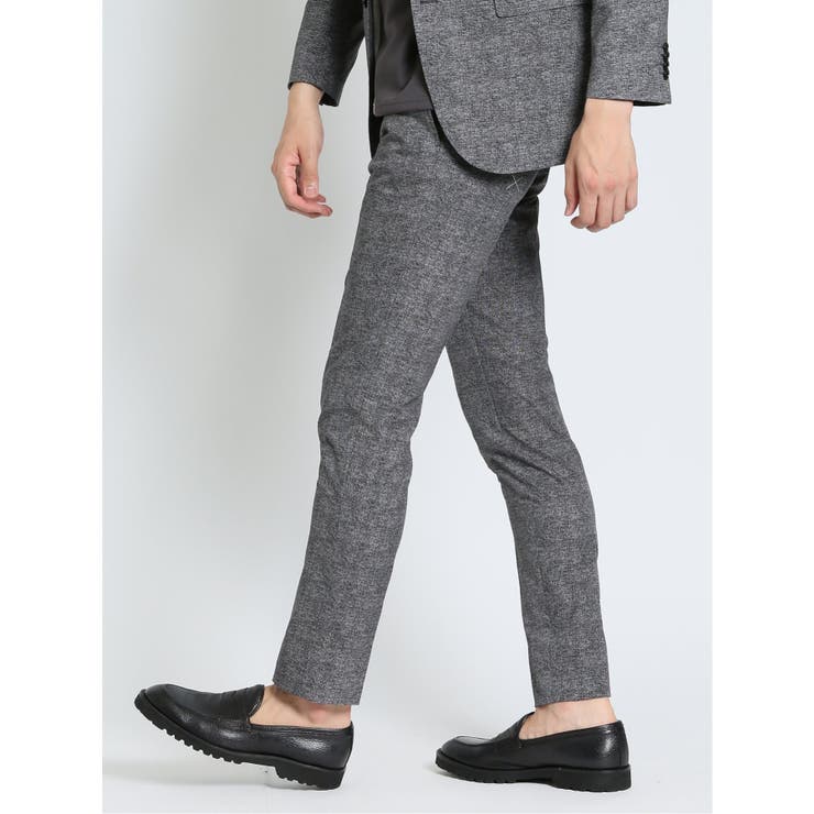 クールドッツ ストレッチ スリムフィット ノータックパンツ(セットアップ可能) | TAKA-Q MEN | 詳細画像15 