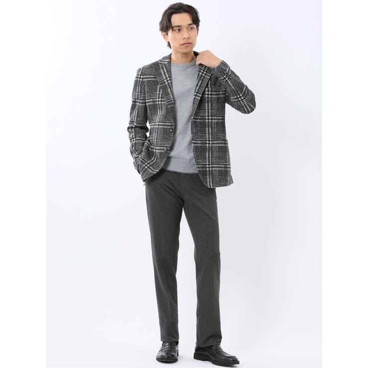 ストレッチウォッシャブル ニットジャガード ノータックスラックス | TAKA-Q MEN | 詳細画像17 