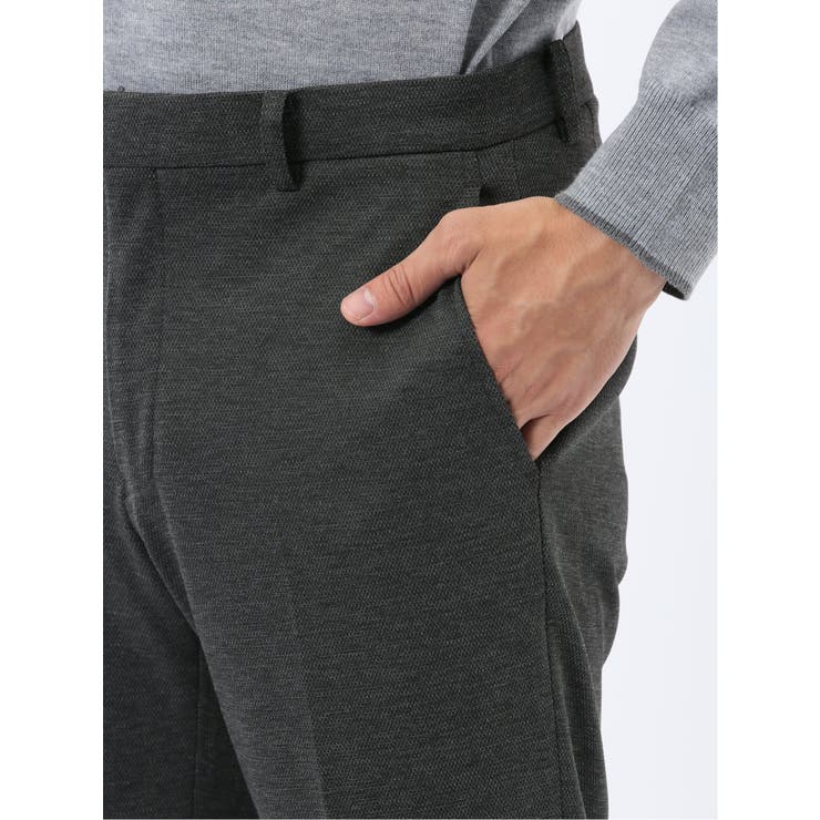 ストレッチウォッシャブル ニットジャガード ノータックスラックス | TAKA-Q MEN | 詳細画像21 