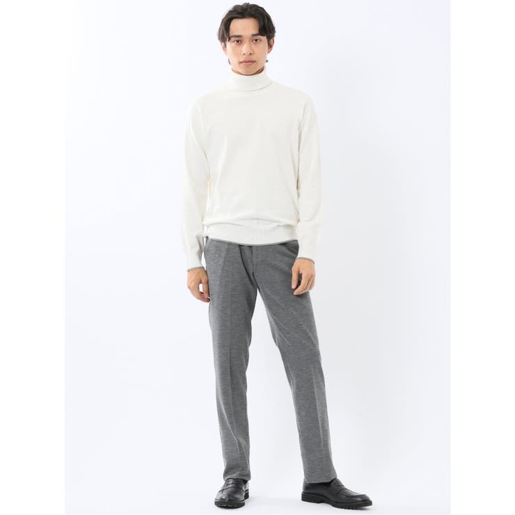 ストレッチウォッシャブル ニットジャガード ノータックスラックス | TAKA-Q MEN | 詳細画像5 