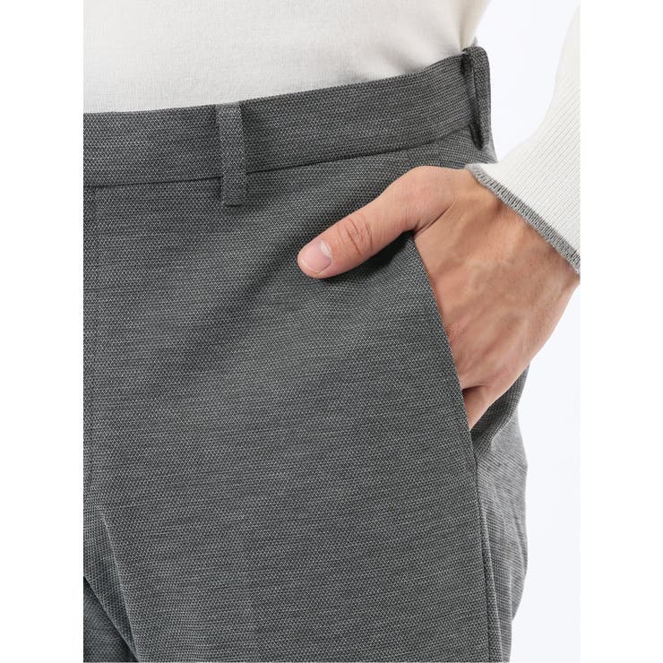 ストレッチウォッシャブル ニットジャガード ノータックスラックス | TAKA-Q MEN | 詳細画像9 