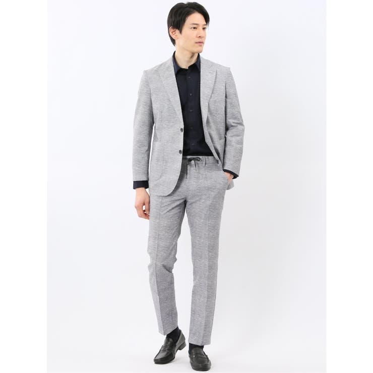 ウォッシャブル メッシュプリント ノータック パンツ(セットアップ可能) | TAKA-Q MEN | 詳細画像5 