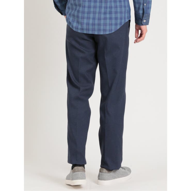 クロスストレッチ スリムフィット ノータックスラックス カルゼダルブルー | TAKA-Q MEN | 詳細画像3 