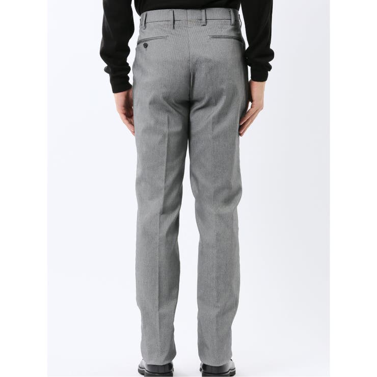 クロスストレッチ裏起毛 スリムフィット ノータックスラックス | TAKA-Q MEN | 詳細画像8 