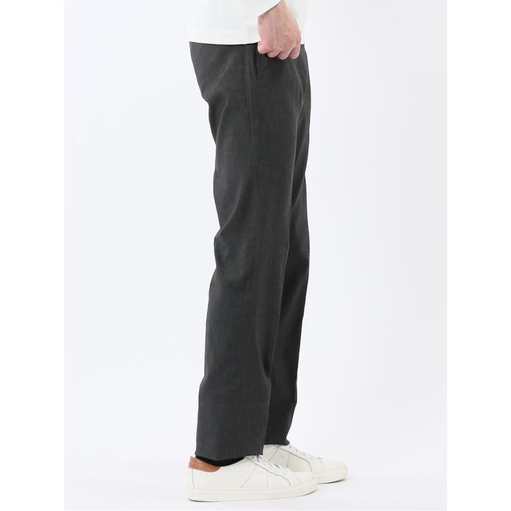 クロスストレッチ スリムフィット ノータックスラックス 黒(セットアップ可能) | TAKA-Q MEN | 詳細画像4 