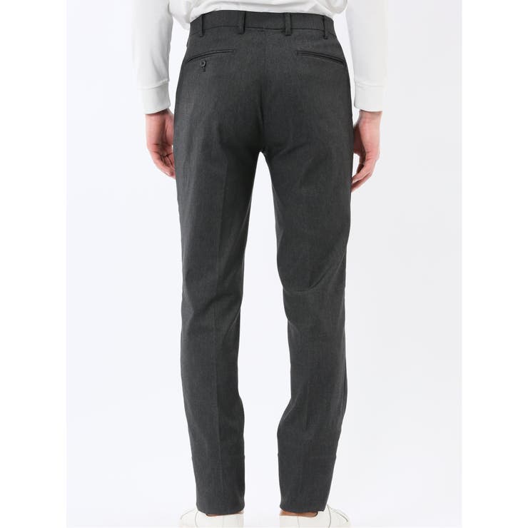 クロスストレッチ スリムフィット ノータックスラックス 黒(セットアップ可能) | TAKA-Q MEN | 詳細画像8 