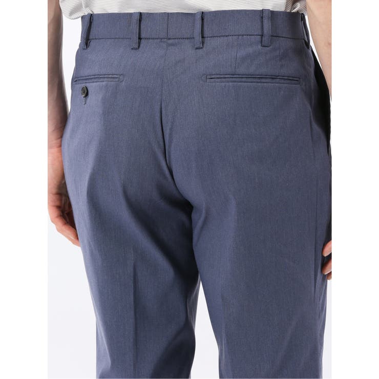 クロスストレッチ スリムフィット ノータックスラックス 青(セットアップ可能) | TAKA-Q MEN | 詳細画像10 