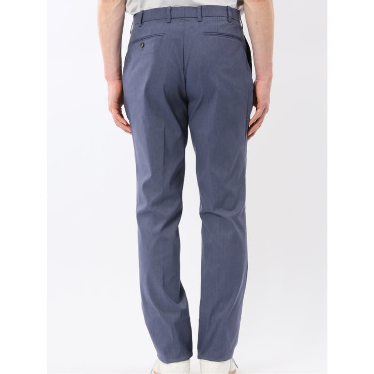 クロスストレッチ スリムフィット ノータックスラックス 青(セットアップ可能) | TAKA-Q MEN | 詳細画像8 