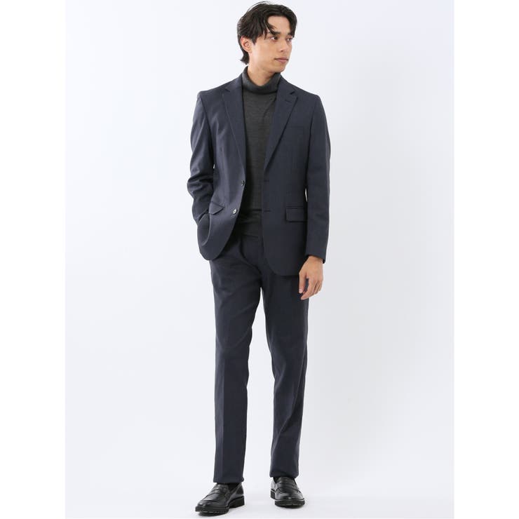 クロスストレッチ裏起毛 スリムフィット ノータックスラックス | TAKA-Q MEN | 詳細画像5 