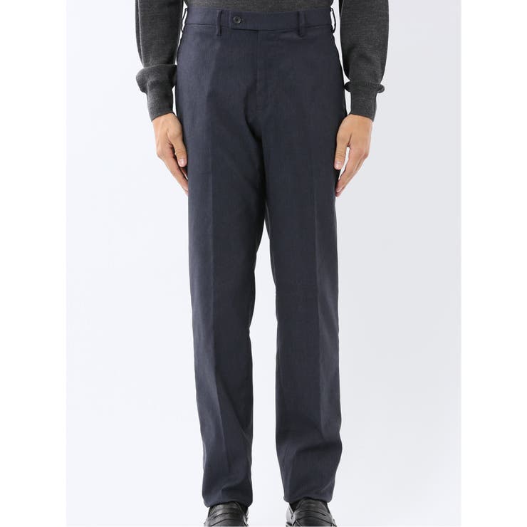 クロスストレッチ裏起毛 スリムフィット ノータックスラックス | TAKA-Q MEN | 詳細画像6 