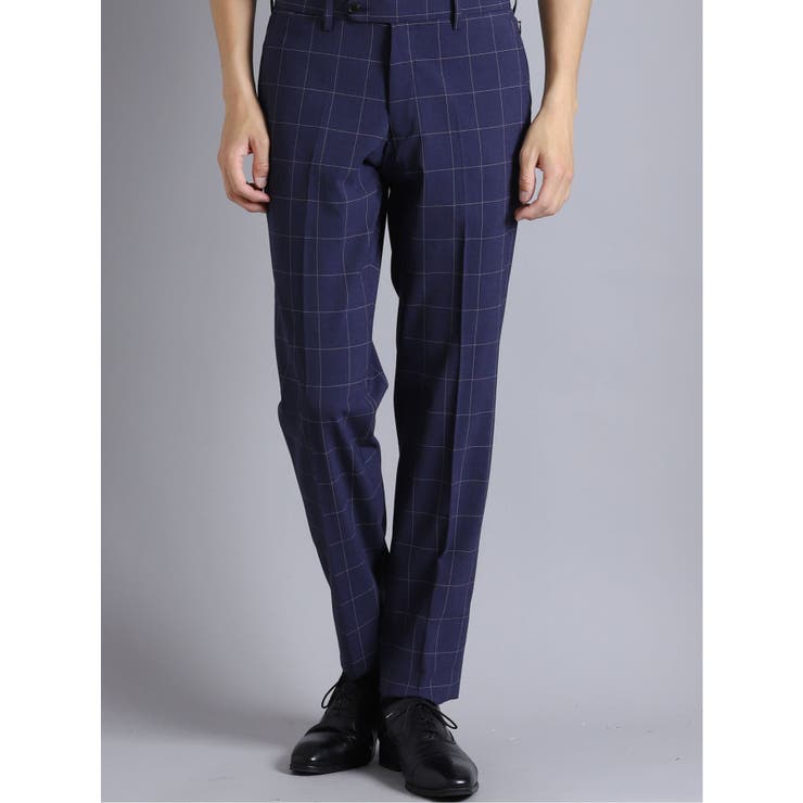 トラベスト/TRABEST スリムフィットノータックスラックス ウィンドペン