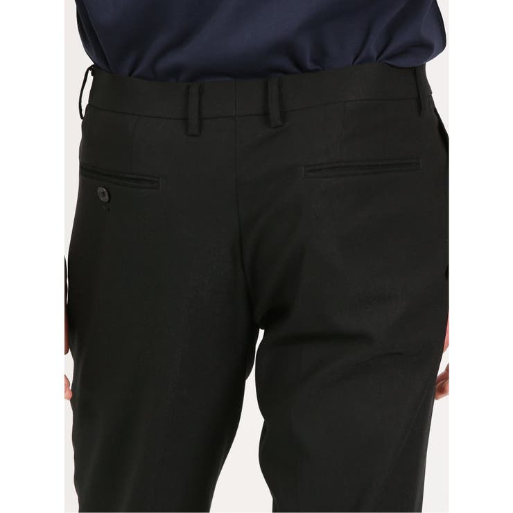 スーパーストレッチ スリムフィット ノータックスラックス カルゼ黒 | TAKA-Q MEN | 詳細画像9 