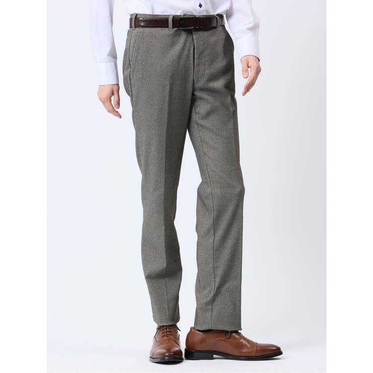 ストレッチ スリムフィット ノータックスラックス バーズアイ | TAKA-Q MEN | 詳細画像1 