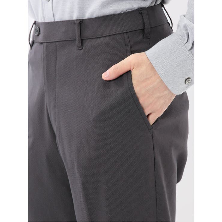 クロスストレッチ スリムフィット ノータックスラックス ジャガード | TAKA-Q MEN | 詳細画像10 