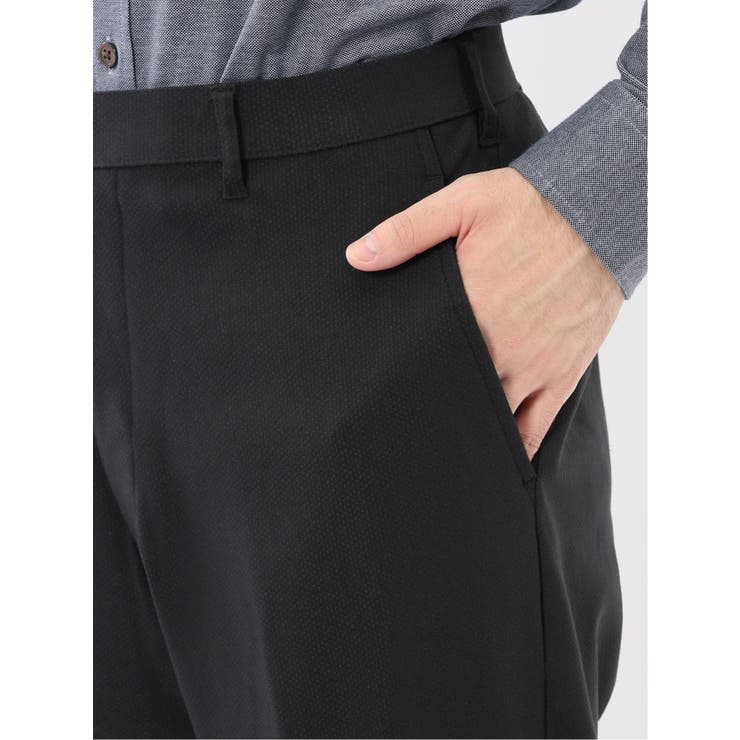 クロスストレッチ スリムフィット ノータックスラックス ジャガード | TAKA-Q MEN | 詳細画像19 