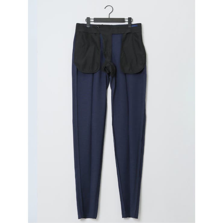 軽量 スリムフィット ノータックパンツ 青(セットアップ可能) | TAKA-Q MEN | 詳細画像10 