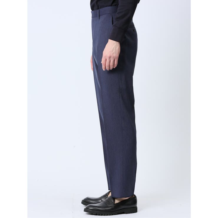 軽量 スリムフィット ノータックパンツ 青(セットアップ可能) | TAKA-Q MEN | 詳細画像6 