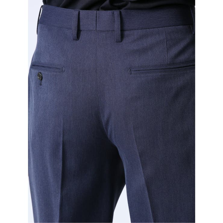 軽量 スリムフィット ノータックパンツ 青(セットアップ可能) | TAKA-Q MEN | 詳細画像9 