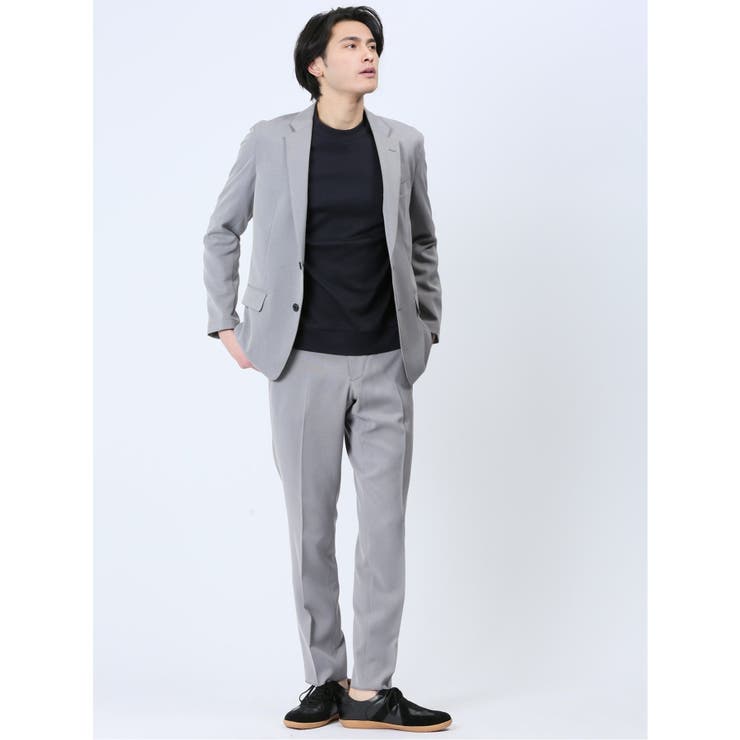 【新品タグ付き】DHC ノーカラー　パンツ　スーツ　セットアップ　グレー　13号 imgrc0116344718.jpg