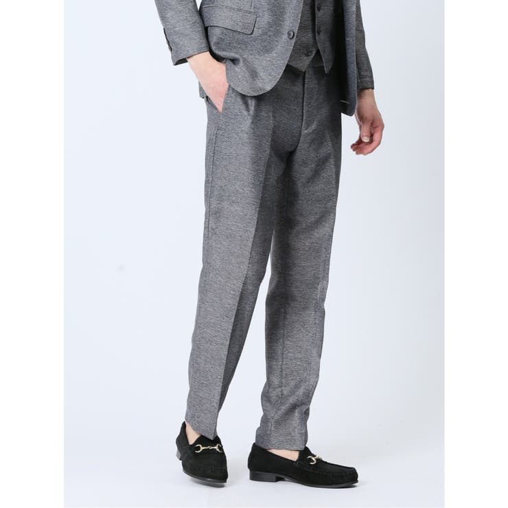 TechLinen スリムフィット ノータックパンツ | TAKA-Q MEN | 詳細画像1 