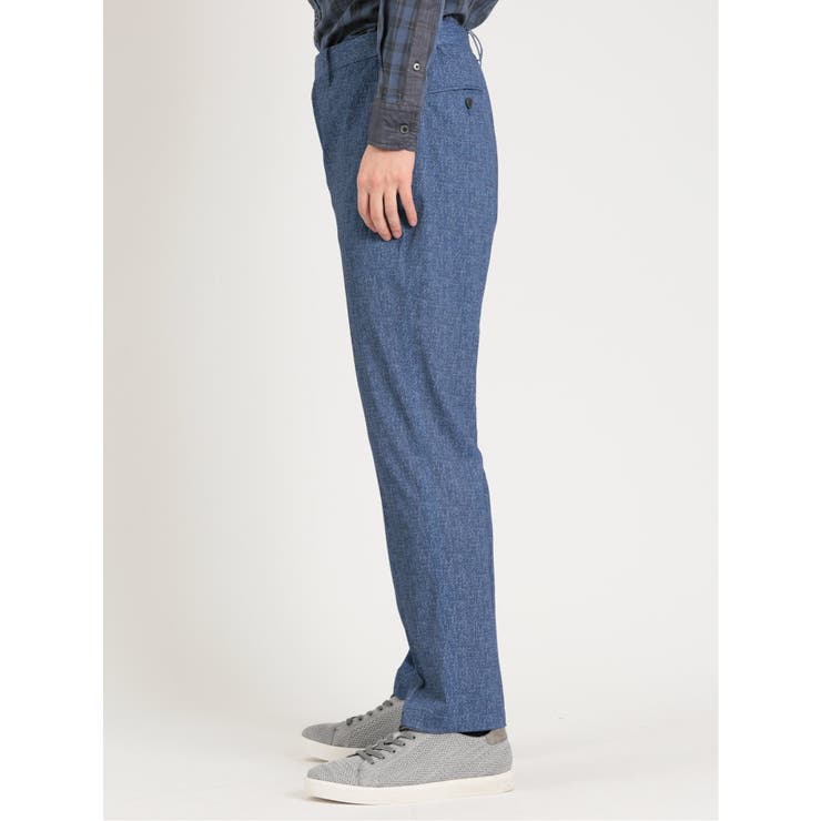 TechDenim スリムフィット ノータックパンツ 青(セットアップ可能) | TAKA-Q MEN | 詳細画像6 