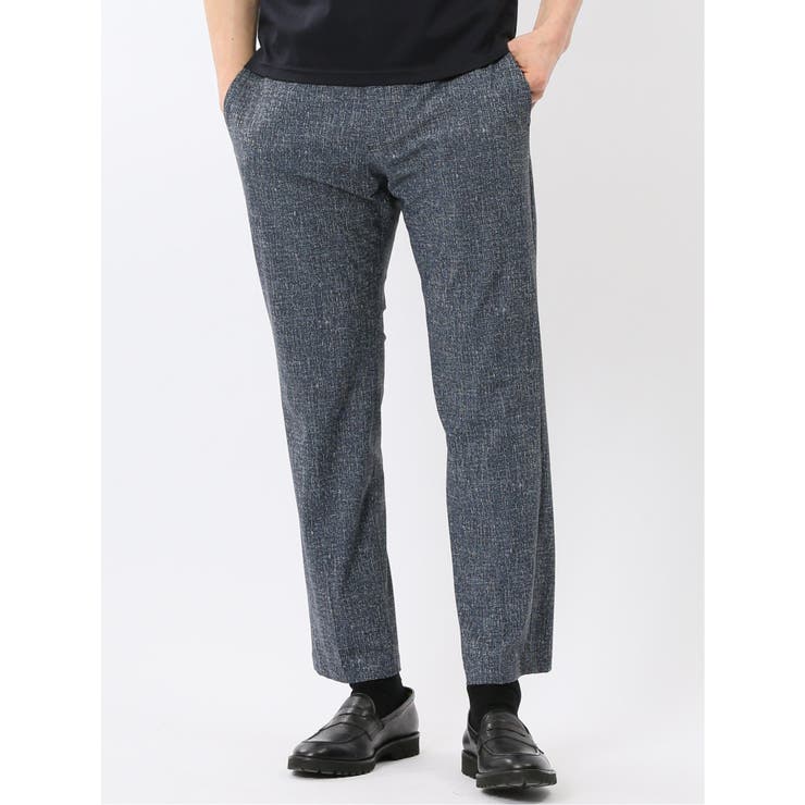 70青 | TechCool スリムフィット ノータック パンツ 青(セットアップ可能) | TAKA-Q MEN