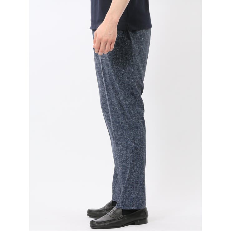 TechCool スリムフィット ノータック パンツ 紺(セットアップ可能) | TAKA-Q MEN | 詳細画像2 