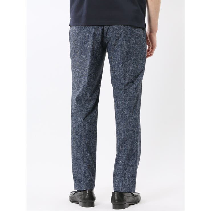 TechCool スリムフィット ノータック パンツ 紺(セットアップ可能) | TAKA-Q MEN | 詳細画像3 