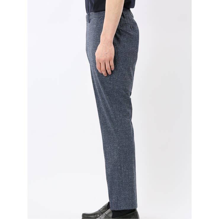 TechCool スリムフィット ノータック パンツ 紺(セットアップ可能) | TAKA-Q MEN | 詳細画像7 