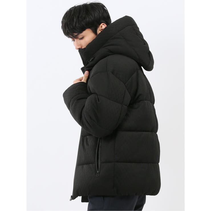 カットジャガード フーデッド 中綿ブルゾン | TAKA-Q MEN | 詳細画像2 