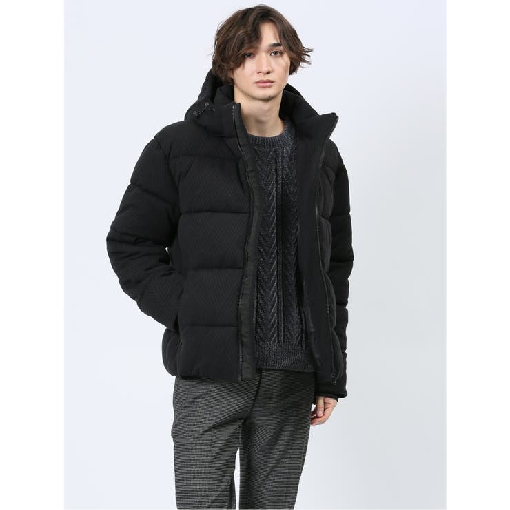 フード脱着 ふくれジャガード 中綿ブルゾン[品番：TKQJ0024231]｜TAKA