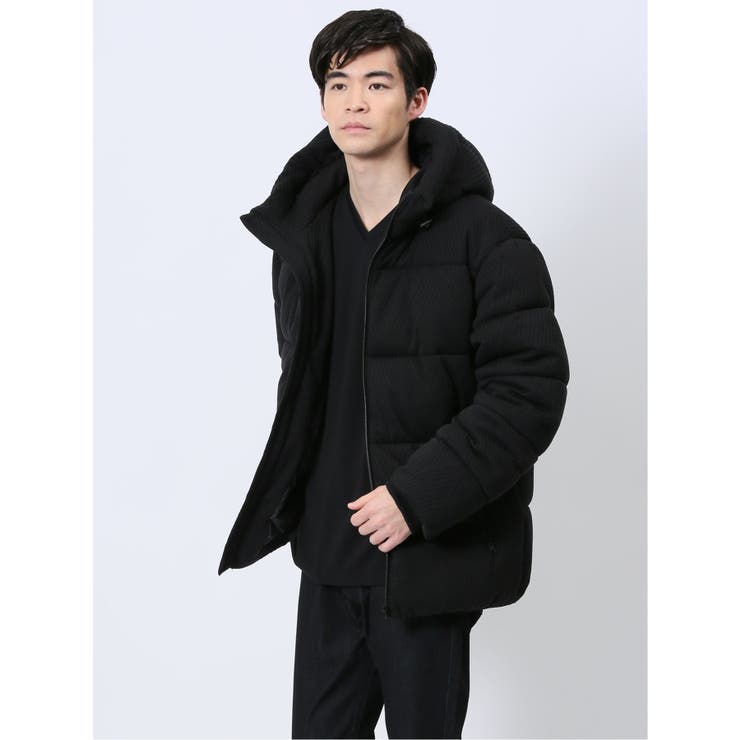 ふくれジャガード 中綿 フーデッドブルゾン | TAKA-Q MEN | 詳細画像12 