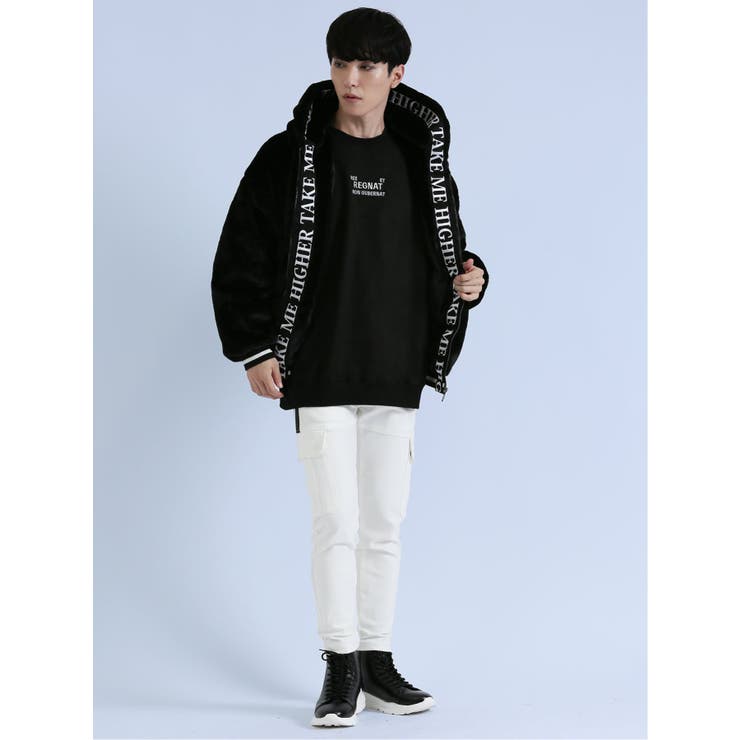 フェイクファー フードブルゾン[品番：TKQJ0020428]｜TAKA-Q MEN