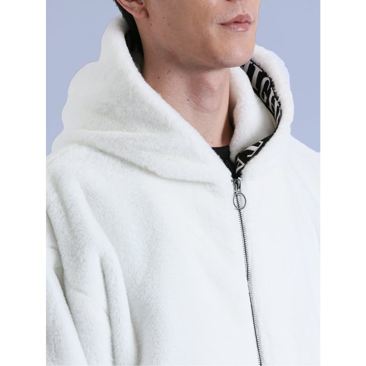 フェイクファー フードブルゾン[品番：TKQJ0020428]｜TAKA-Q MEN