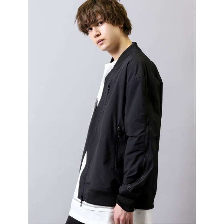 SHELLAC シェラック シングルジャケット ナイロンジャンバー 総柄