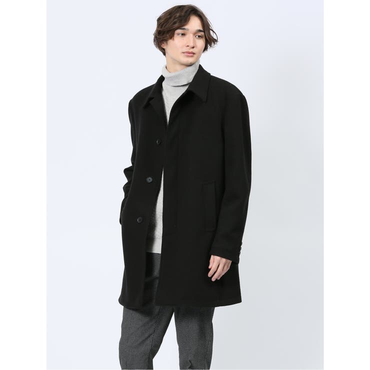 ストレッチメルトン ステンカラーコート[品番：TKQJ0024178]｜TAKA-Q