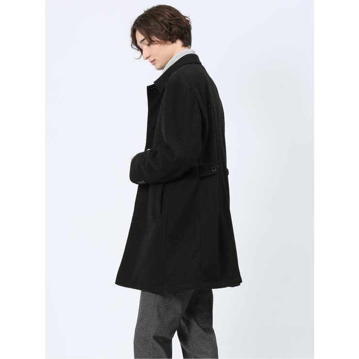 ストレッチメルトン ステンカラーコート[品番：TKQJ0024178]｜TAKA-Q