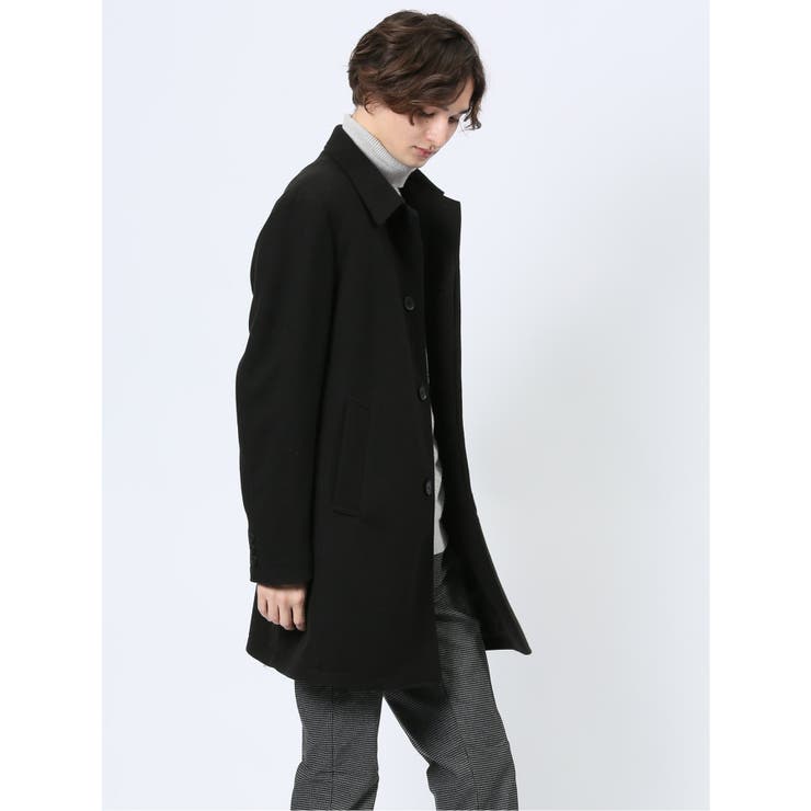 ストレッチメルトン ステンカラーコート[品番：TKQJ0024178]｜TAKA-Q