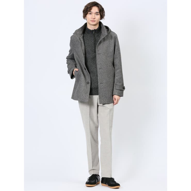 ストレッチメルトン フーデットブルゾン[品番：TKQJ0024202]｜TAKA-Q  MEN（タカキュー）のメンズファッション通販｜SHOPLIST（ショップリスト）