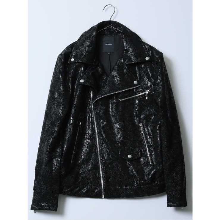 BELVET レオパード裏地 brownライダースジャケット JACKET – BELVET